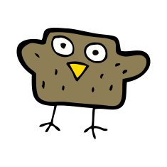 Cartoon Bird N377