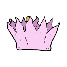cartoon paper crown N25