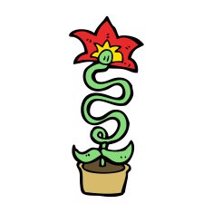 cartoon flower N440
