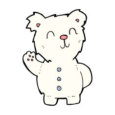 Cartoon Polar Bear N101