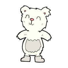cartoon teddy polar bear N7