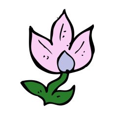 cartoon flower N441