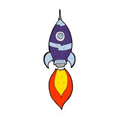Cartoon Spaceship N54