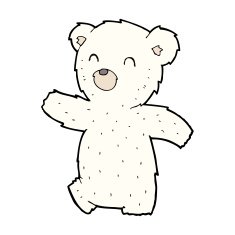 Cartoon Polar Bear N103