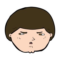 cartoon annoyed man N82