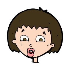 cartoon shocked expression N15