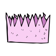 cartoon paper crown N27