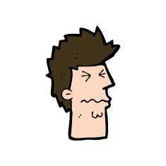 cartoon stressed out face N10
