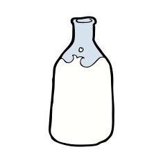 cartoon bottle of milk N4
