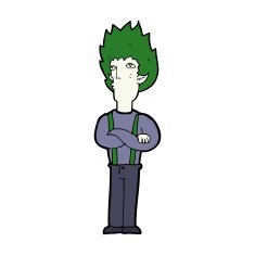 cartoon vampire man N118