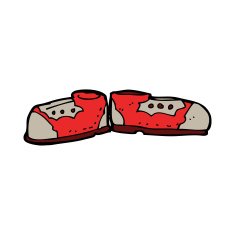 cartoon old shoes N9
