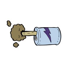 cartoon fizzy drink can N8