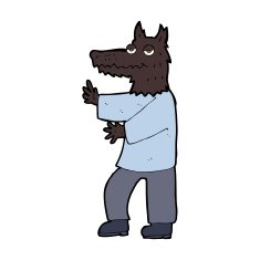 Cartoon Werewolf N35