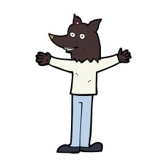 Cartoon Werewolf N36