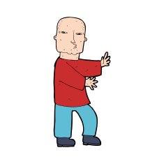 cartoon tough man N20