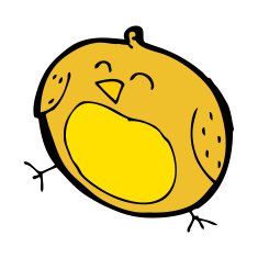 Cartoon Bird N383