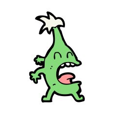 cartoon funny christmas creature N31
