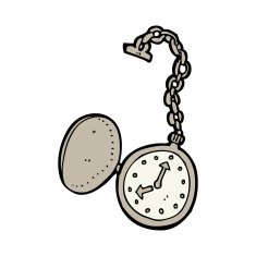 cartoon old watch N7