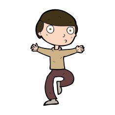 cartoon startled man N51