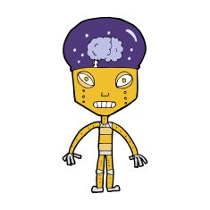 cartoon weird robot N11