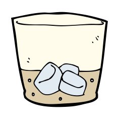 cartoon whiskey in glass N5
