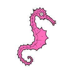 Cartoon Sea Horse N32