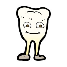 cartoon yellowing tooth N9