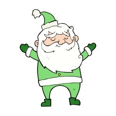 cartoon happy santa claus N31