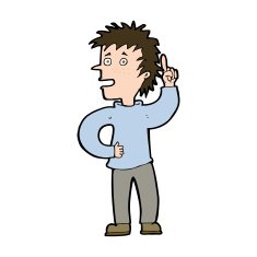 cartoon boy with idea N82