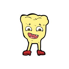 cartoon yellow tooth N5