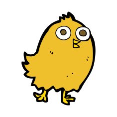 cartoon happy bird N39