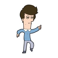 cartoon man accusing N22