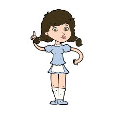 cartoon pretty maid woman N11