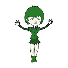 Cartoon Vampire Girl N248