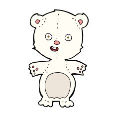cute polar bear cartoon N14