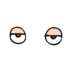 Cartoon Eyes N132