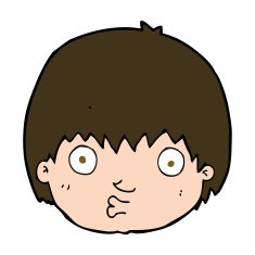 cartoon curious boy N40