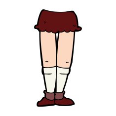 cartoon female legs N47