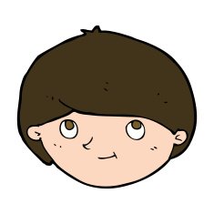 cartoon happy man N497