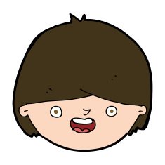 Cartoon Happy Face N58
