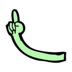 cartoon monster arm N111