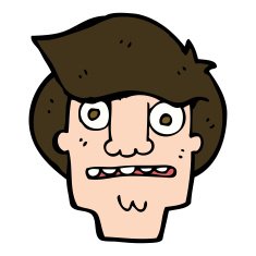 cartoon shocked face N21