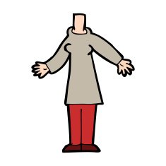 cartoon body (mix and match cartoons or add own photos) N89