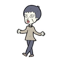 cartoon halloween zombie woman N11