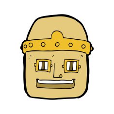cartoon robot head N82