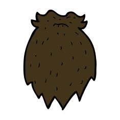 cartoon fake beard N11
