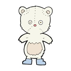 Cartoon Polar Bear Cub N63