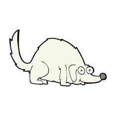 cartoon happy dog N82