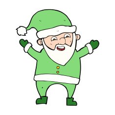Cartoon Santa Claus N350