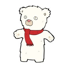 cartoon cute polar bear N59